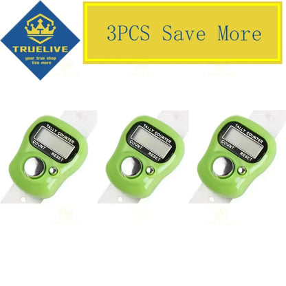 1/3/5PCS Mini Digital Finger Counter – Electronic Tally Clicker Ring for Knitting, Rows, Stroke & More