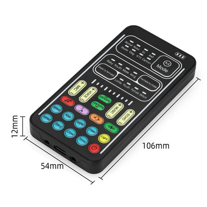 New i9 Portable Handheld Voice Changer – Mini Sound Card with 8 Multi-Functional Sound Effects