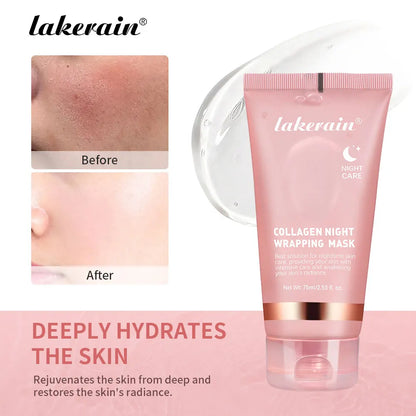 Night Collagen Wrapping Mask – Moisturizing, Brightening & Rejuvenating Korean Face Mask for Glowy Skin & Elasticity