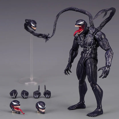 Venom Spider-Man Legends Action Figure - Joint Movable, Changeable Face Statue Model Doll, Collectible Toy for Kids, Gift