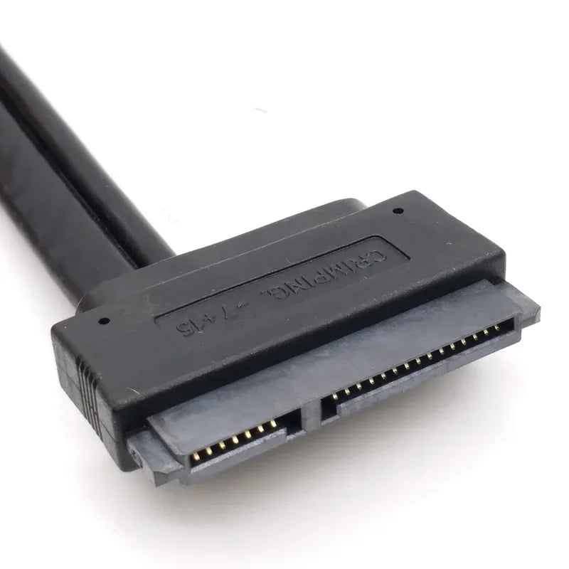 SATA HDD Power Adapter Cable - 7+15Pin to 22Pin eSATA USB 2.0 Adapter for 2.5 & 3.5-Inch Drives