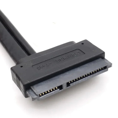 SATA HDD Power Adapter Cable - 7+15Pin to 22Pin eSATA USB 2.0 Adapter for 2.5 & 3.5-Inch Drives