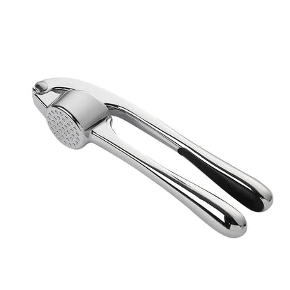 LMETJMA Stainless Steel Garlic Press — Easy Squeeze Garlic Mincer & Crusher Kitchen Tool JT202