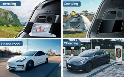 Tesla Model Y 5-Seater 15L Car Fridge – Smart Compressor Portable Cooler 12V/24V for Road Trips, Camping & Daily Use