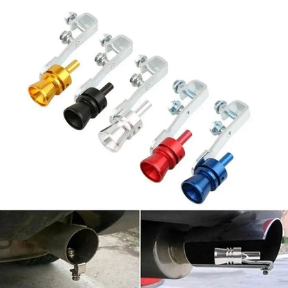 Universal Turbo Whistle Exhaust Tip – Motorcycle & Car Modified Turbine Sound Simulator Muffler Pipe Accessory