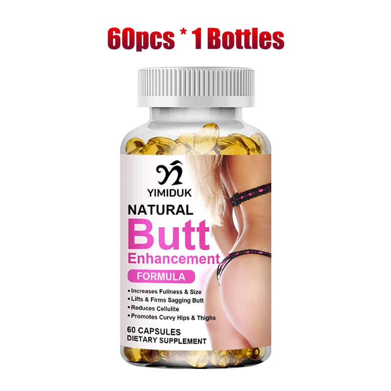 Natural Butt Enhancement Capsules - Non-GMO Body Care Supplement for Gluteal Tone & Feminine Curves