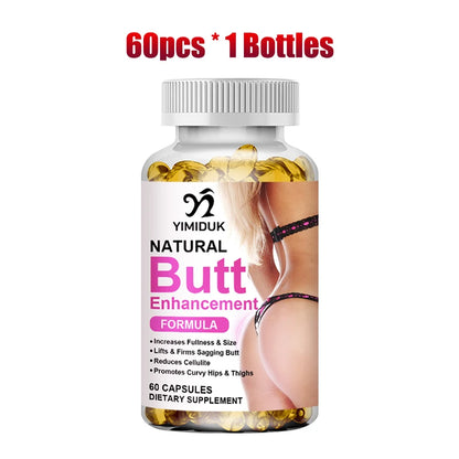 Natural Butt Enhancement Capsules - Non-GMO Body Care Supplement for Gluteal Tone & Feminine Curves