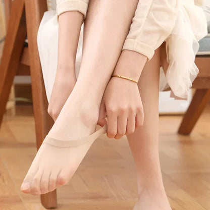 20/60 Pairs Non-Slip Invisible Boat Socks – Seamless Ice Silk, Thin & Breathable No-Show Ankle Socks for Summer