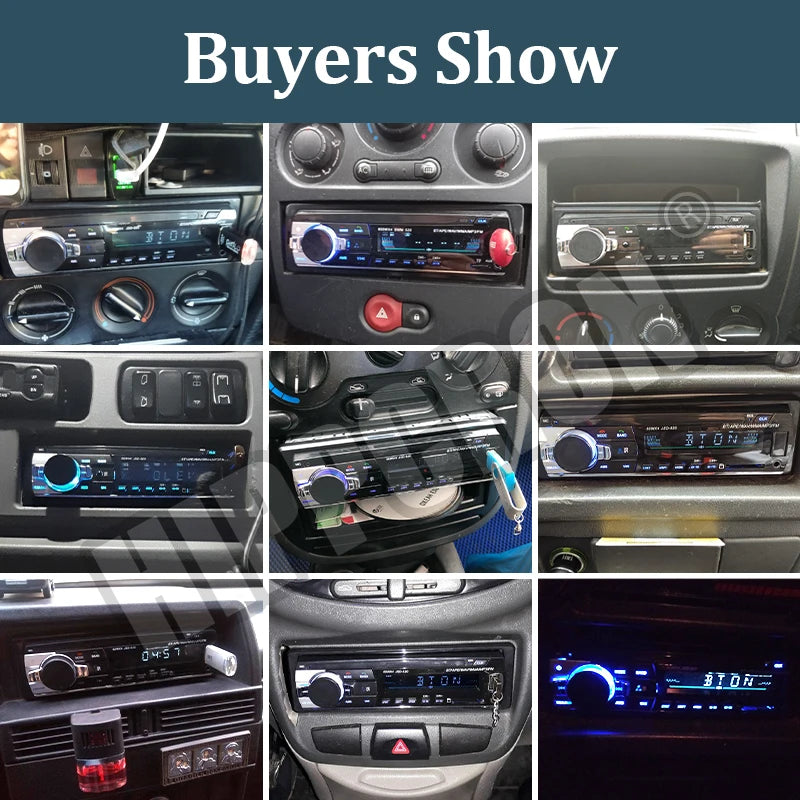 1 Din Car Radio Stereo - Bluetooth MP3 Player with FM Radio, USB, AUX Input & Digital Audio System