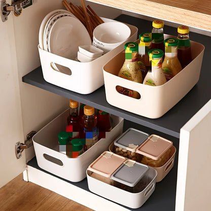 Multi-Functional Storage Boxes – Durable Plastic Organizers for Cosmetics, Snacks, Kitchen, Bathroom & Office