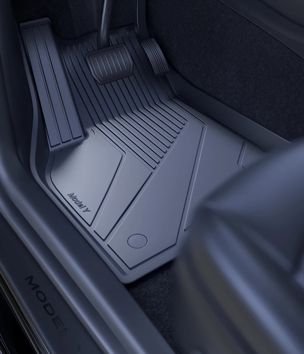 YZ Floor Mats for Tesla Model 3/Y 2021-2023 — Waterproof, Non-Slip TPE Car Accessories
