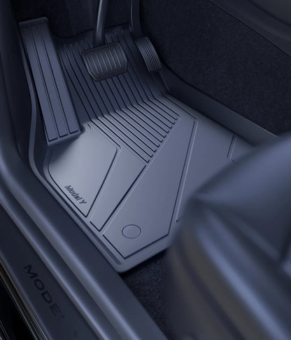 YZ Floor Mats for Tesla Model 3/Y 2021-2023 — Waterproof, Non-Slip TPE Car Accessories