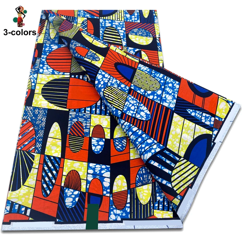 2026 Original African Wax Print Fabric - 100% Cotton Nigerian Ankara Batik Soft Pagne Material