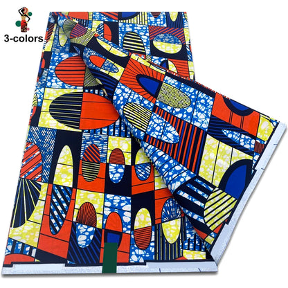 2026 Original African Wax Print Fabric - 100% Cotton Nigerian Ankara Batik Soft Pagne Material