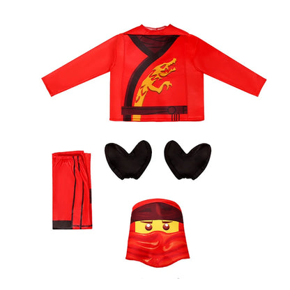 2024 New Arrival Kids Ninja Lloyd Costume – Hidden Warrior Kai Outfit, Fancy Dress Up for Boys & Halloween