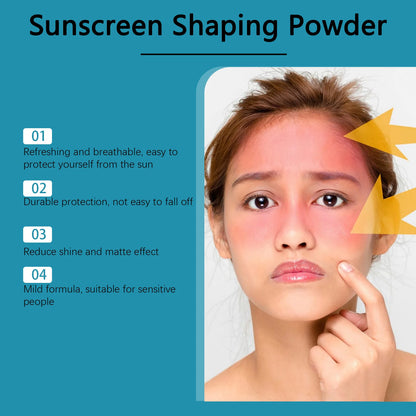 SPF50 Sunscreen Loose Powder – Full Coverage, Waterproof, Oil-Control Matte Setting Powder with Pore Blurring Sunblock