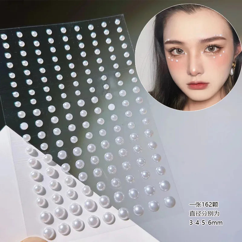 3D Holographic Teardrop Rhinestone Stickers - Self-Adhesive Crystal Diamond Face, Eye & Hair Decoration Tattoos