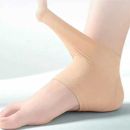 1/3/5 Pairs Silicone Heel Protectors – Anti-Crack Moisturizing Socks for Foot Pain Relief, Unisex, Black
