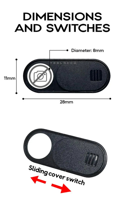 Car Camera Cover for Tesla Model 3 & Y (2024) – Webcam Slide Blocker Privacy Protector, 1/5 Pcs