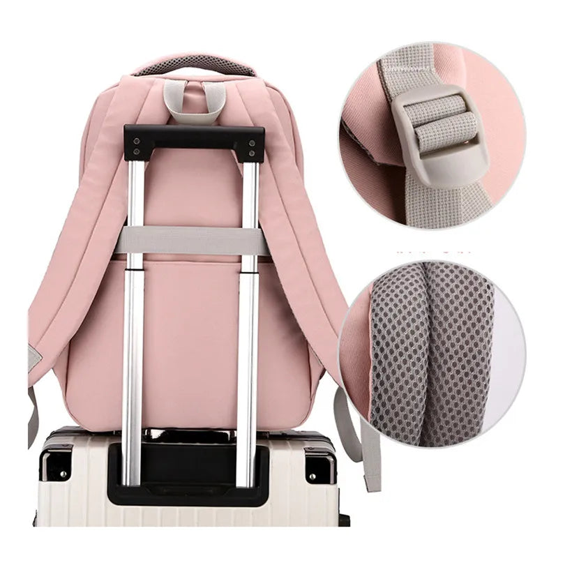 Girls’ School Backpack | Purple & Pink Large Capacity Bookbag for Kids, Primary Students Gift
