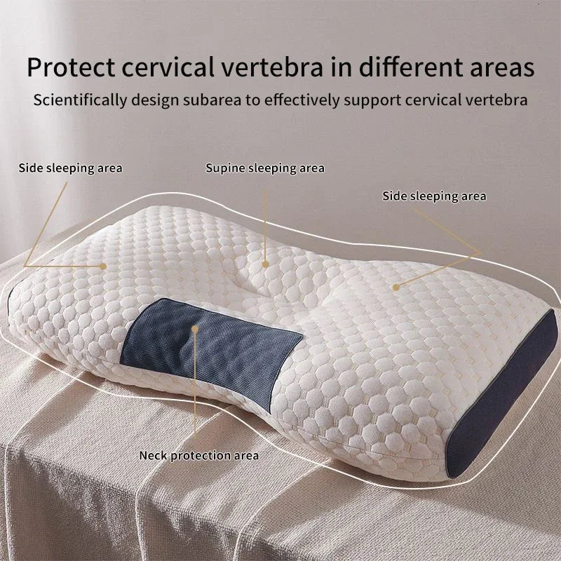 2024 New Neck Pillow – Cervical Orthopedic Soybean Fiber Massage Pillow for Sleep & Neck Protection
