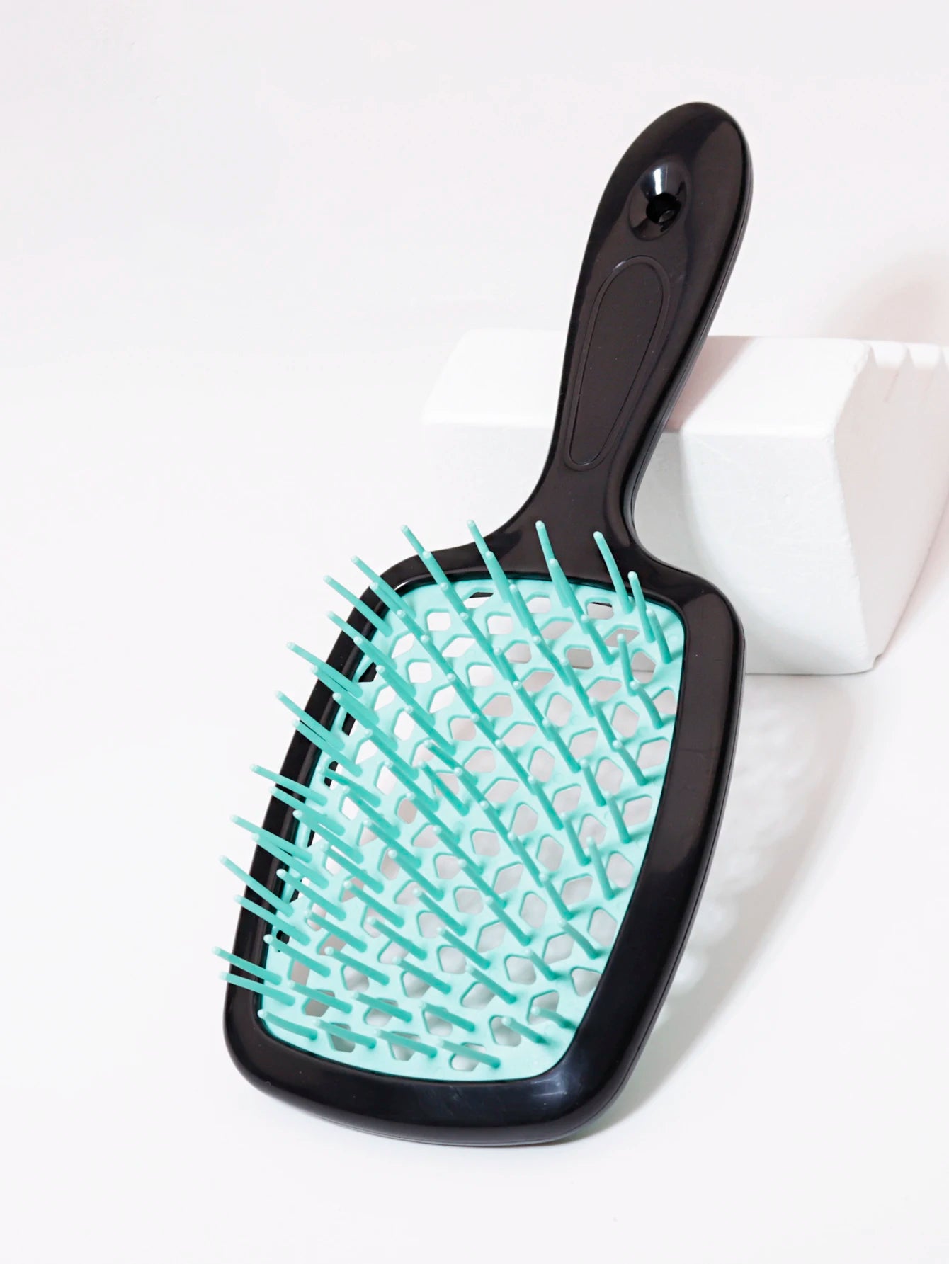Tangled Hair Combing Massage Brush — Hollow Curly Hair Salon Brush for Real Hair & Wigs