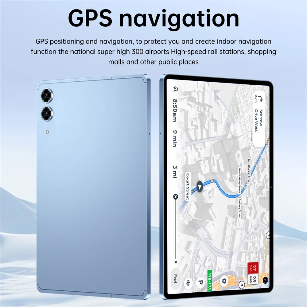 2026 Pad 7s Pro 10.1" Android Tablet – 16GB+1TB, 10000mAh, 5G WiFi Dual SIM, Global Version Kids PC