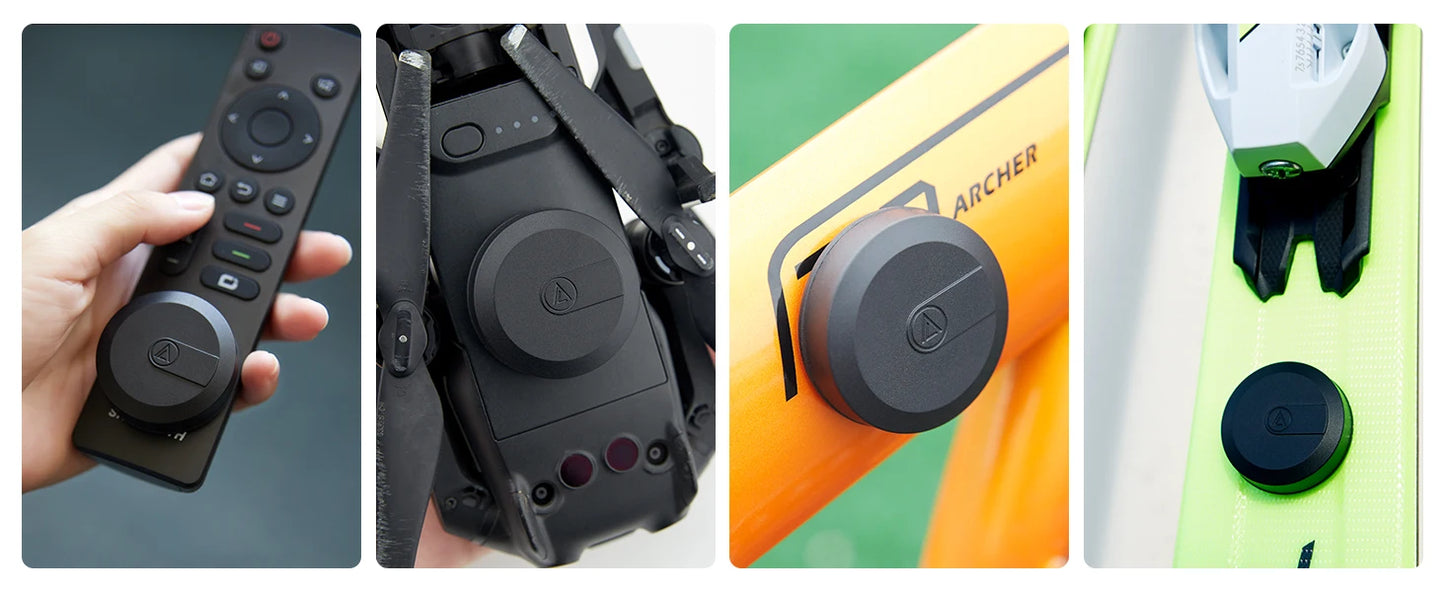 Waterproof Airtag Case with Adhesive Sticker — 4-Pack Holder for Apple Airtag, Bike, TV Remote, Drone & Car