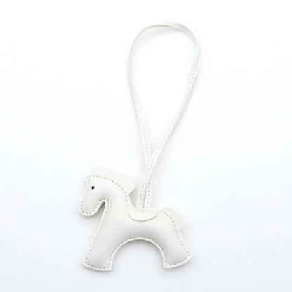 Fashion Horse Keychain - PU Leather Horse Charm for Car Keys, Handbags & Gifts