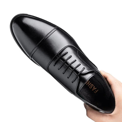 Men's Elevator Dress Shoes - 6CM Heightening Leather Business & Wedding Shoes Size 37-46