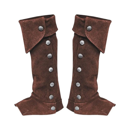 Pirate & Knight Boot Covers – Medieval Costume Shoes Cover for Men, Steampunk & Cosplay Props