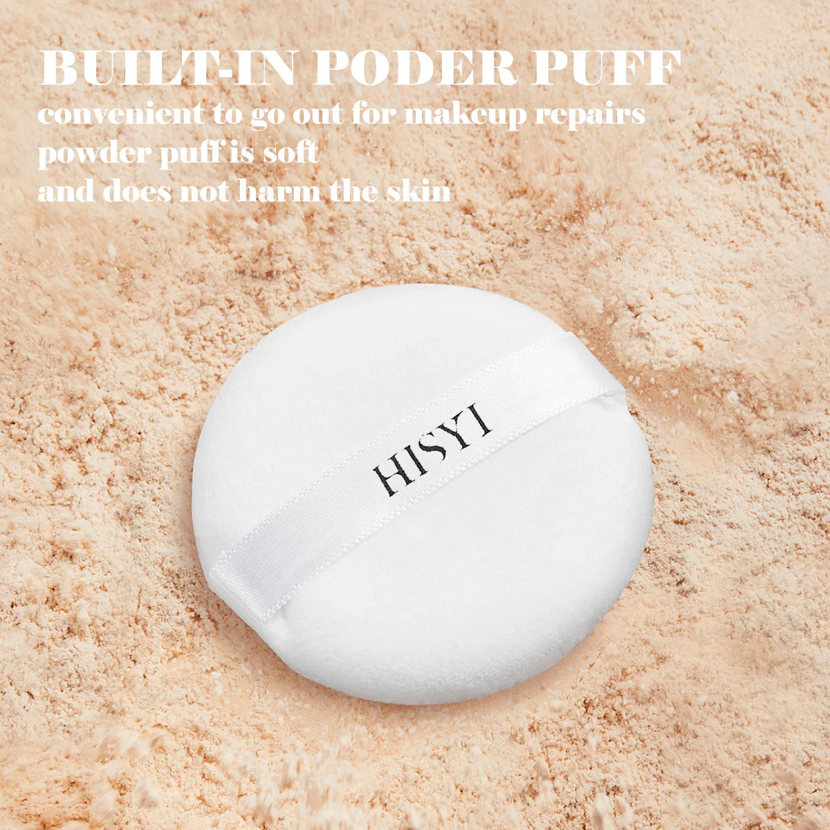 Transparent Makeup Setting Powder - Lightweight Waterproof Natural Finish Face Powder