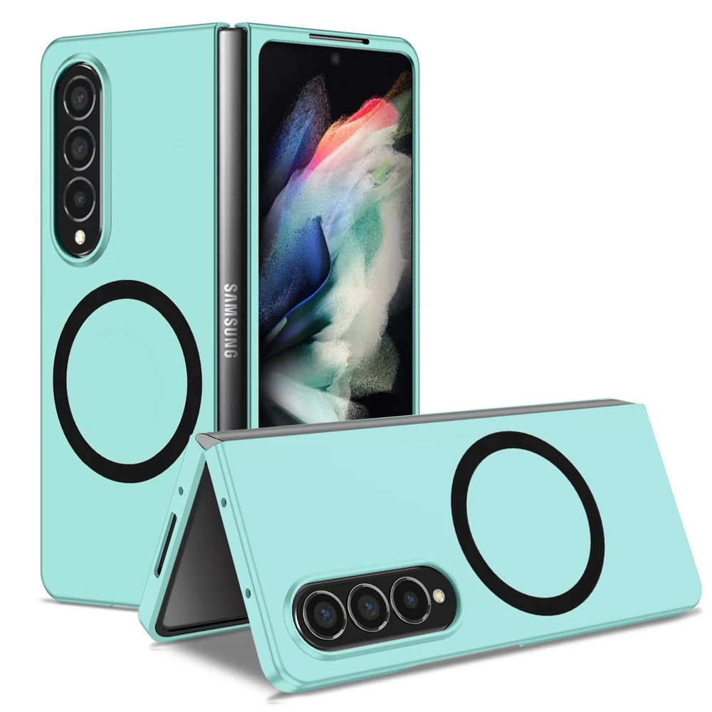 Magnetic Wireless Charging Case - Anti-Fingerprint Shockproof Magsafe Cover for Samsung Galaxy Z Fold 6/5/4/3