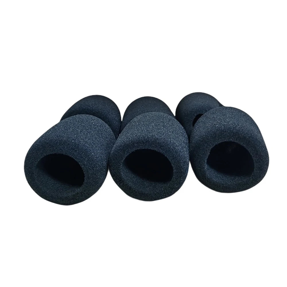 6pcs Microphone Foam Covers - High Density Windscreen Sponge Caps for Standard Microphones