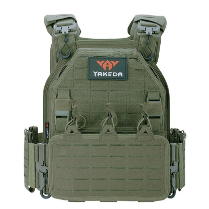 YAKEDA ATFG MOX CAMO Tactical Plate Carrier – Lightweight, Quick Release, 1000D Nylon MOLLE Vest for Combat & Hunting