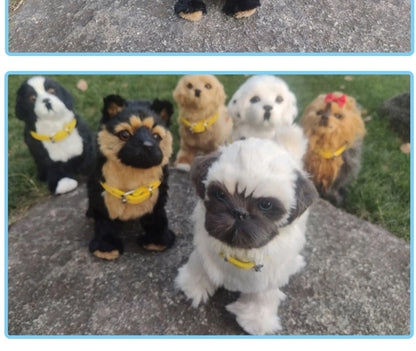 Simulation Electric Pet Dog Toy - Voice Control, Walking & Nodding Plush Robot with Music for Kids