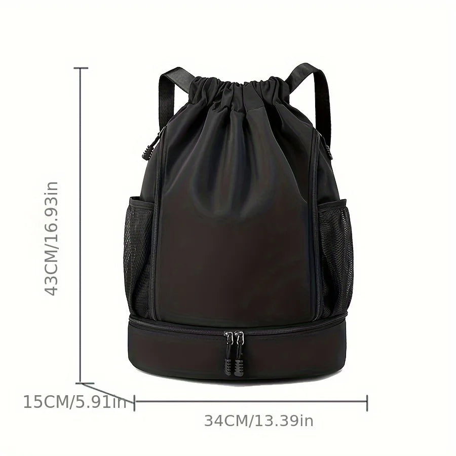 Sports Basketball Backpack — Waterproof Travel Bag for Outdoor, Swimming, Fitness, Hiking, Climbing, and Basketball Gear