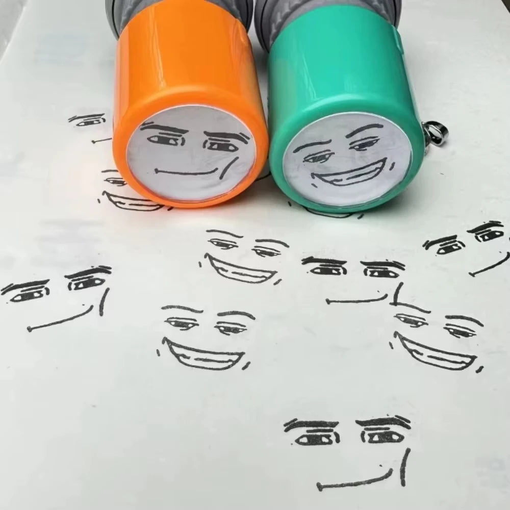 Funny Prank Self-Inking Stamp - Engraved Meme Novelty Seal for Kids and Creative Gifts