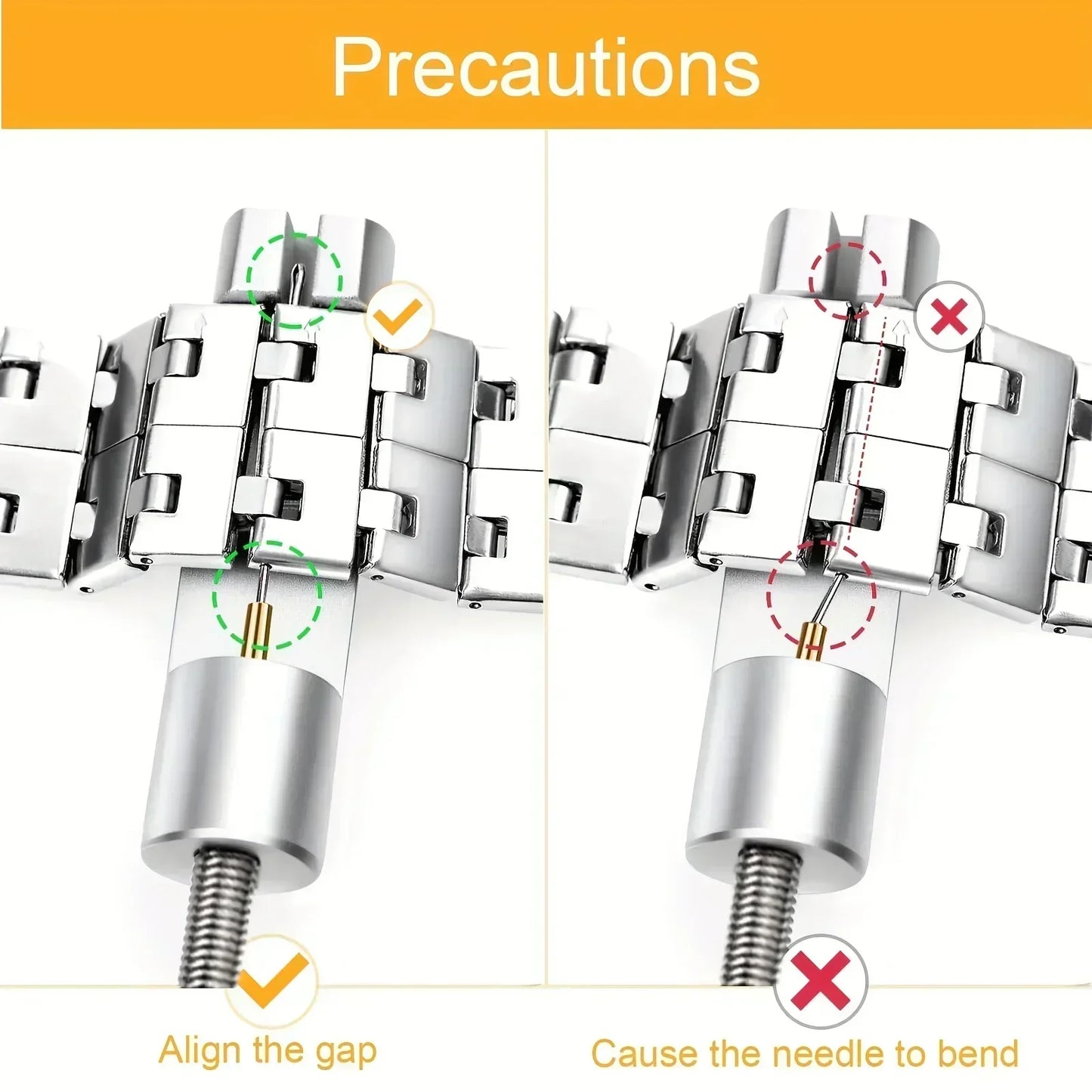 Watch Repair Tool Kit – Link Band Pin Remover & Adjuster for Professional Watchmaking
