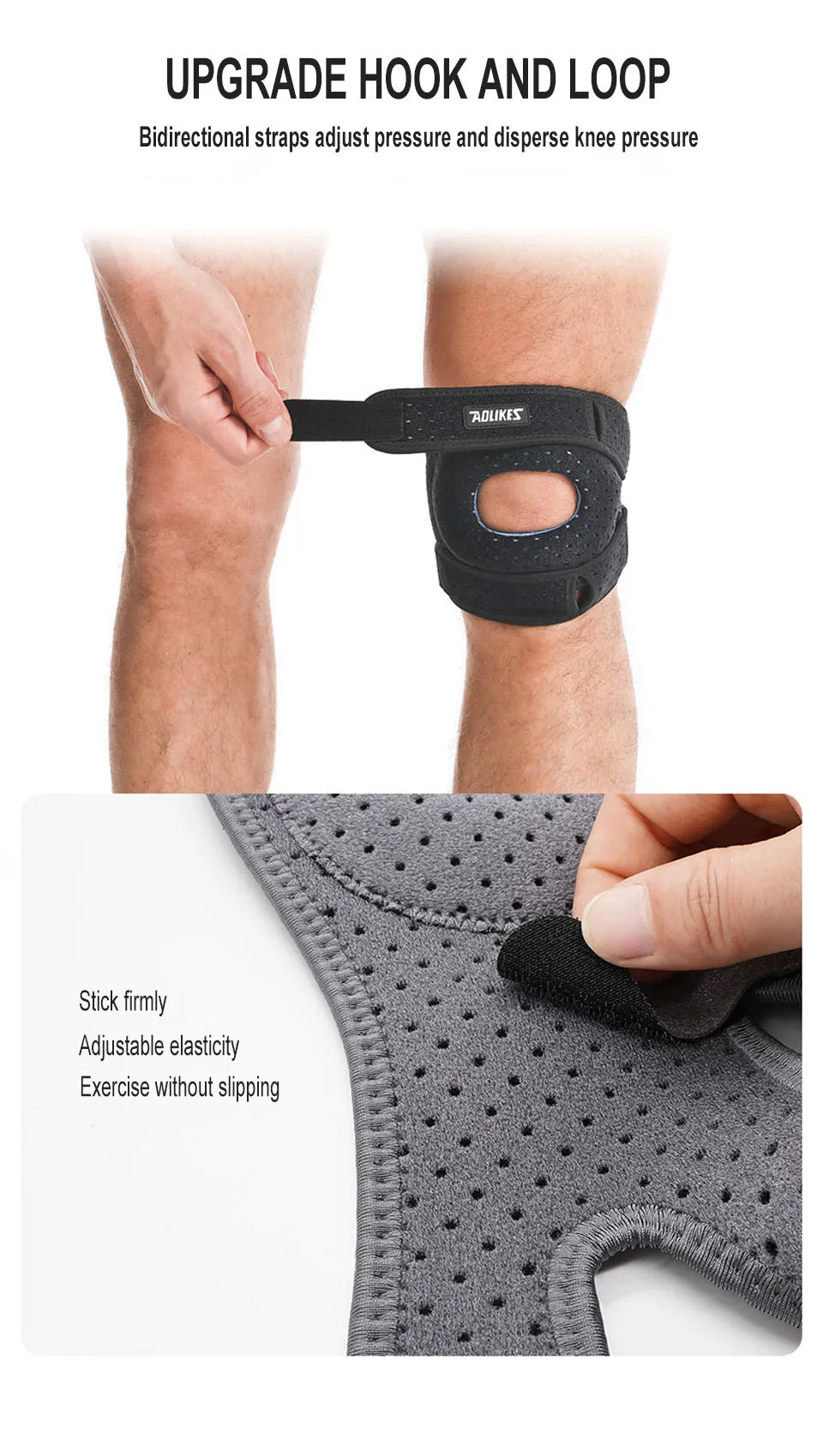 AOLIKES Knee Brace – Patella Compression Sleeve for Men & Women, Knee Pain, Arthritis & Sports Support
