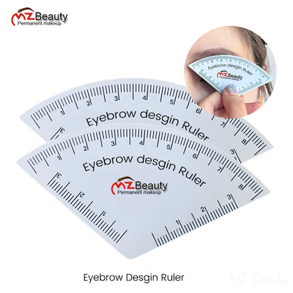 Fast Drawing Eyebrow Ruler – Microblading Mapping & Shaping Tool for Permanent Makeup, Reusable Tattoo Guide