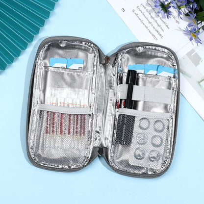 Insulin Cooling Bag without Gel – Oxford Medical Portable Thermal Insulated Travel Case for Diabetics, Pill Protector