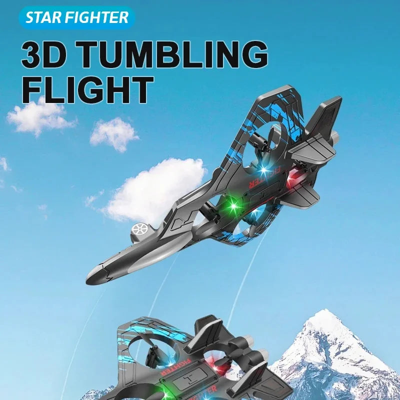 2.4G Remote Control Fighter Foam Glider – LED Stunt UAV Helicopter Aircraft Model