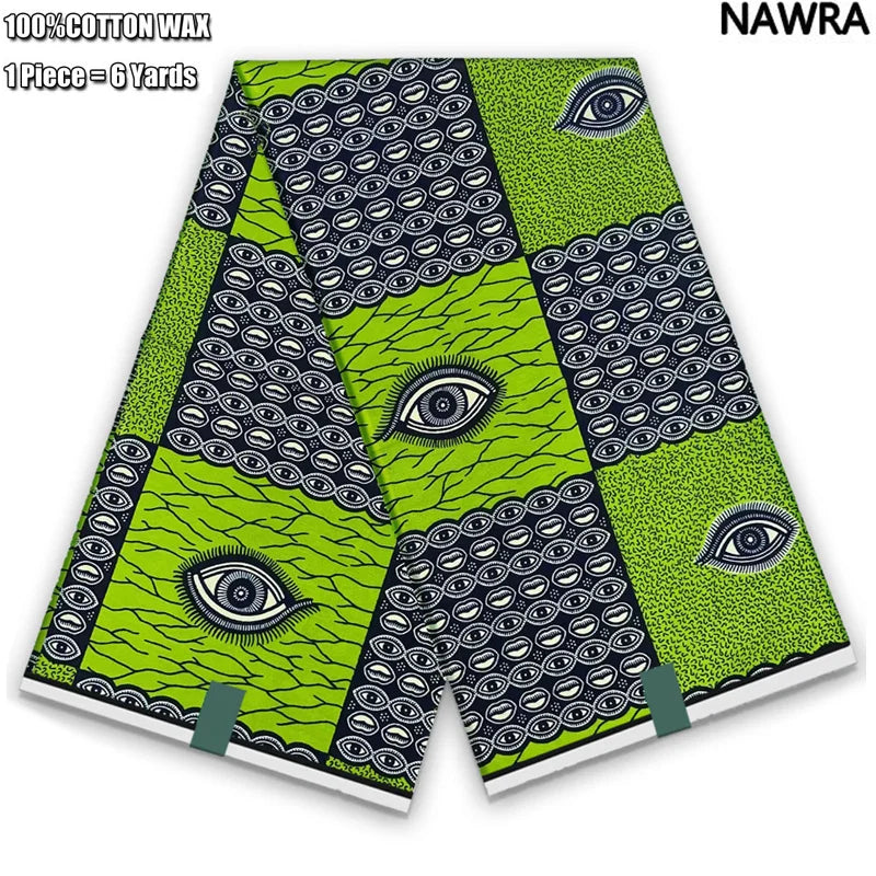 2026 African Real Wax Print Fabric - 100% Cotton Ghana Style Soft Ankara Pagne