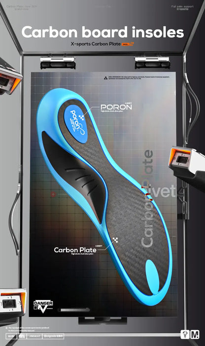 Mcgola 2024 Basketball Insole, Real Full-Length Carbon Plate, Strong Arch Support, High-Rebound Elastic Insole