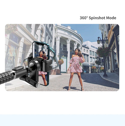 360° Rotation Gimbal Stabilizer & Selfie Stick – Tripod for iPhone & Smartphone Live Photography