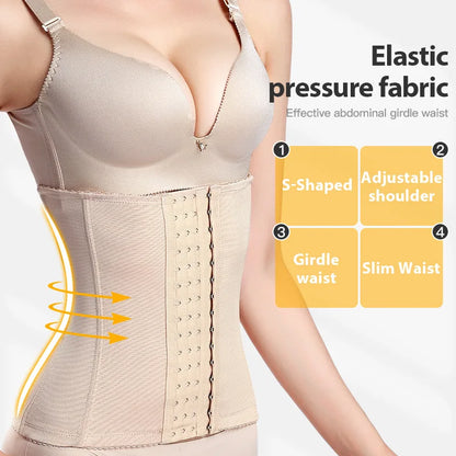 Women Slimming Waist Trainer Belt, Tummy Control Shapewear Belly Cincher Body Shaper Corset Girdle Fat Compression Faja Firm Waist Support