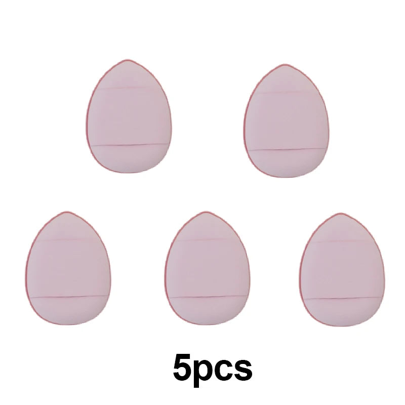 5/10Pcs Mini Finger Puff Foundation Sponge Set for BB Cream, Concealer & Powder - Makeup Applicator Tools