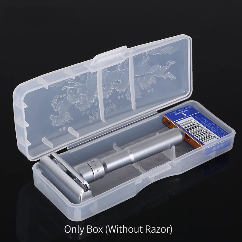 High Quality Double Edge Razor Storage Box – Classic Shaver Case for Men, Razor Accessories, 1 PC