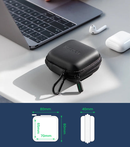UGREEN Hard Earphone Case – Protective Headphone Bag for AirPods, EarPods, Sennheiser, Bluetooth Earphones